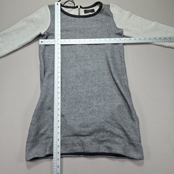 DIESEL Dress Womens XS Gray Long Sleeve Color Block Mini Casual rear zipper knit - Picture 8 of 8